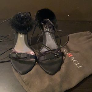 Bruno Magli dur and straps evening shoes 023